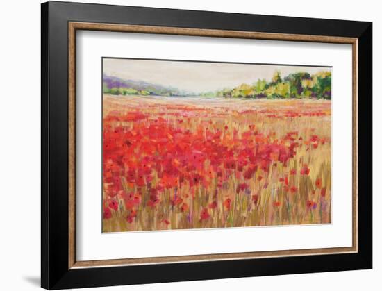 Poppies And Trees VI-null-Framed Art Print