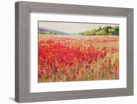 Poppies And Trees VI-null-Framed Art Print