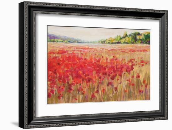 Poppies And Trees VI-null-Framed Art Print