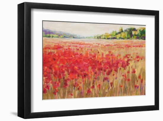 Poppies And Trees VI-null-Framed Art Print