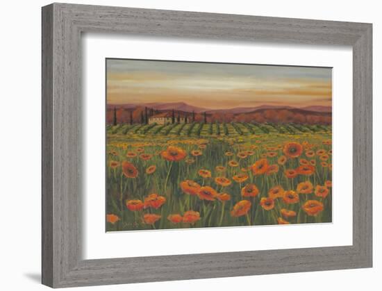 Poppies At Dusk-null-Framed Art Print