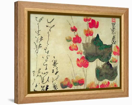 Poppies (Autumn Ivy)-Japanese School-Framed Premier Image Canvas