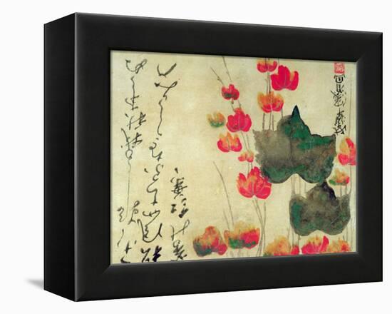 Poppies (Autumn Ivy)-Japanese School-Framed Premier Image Canvas