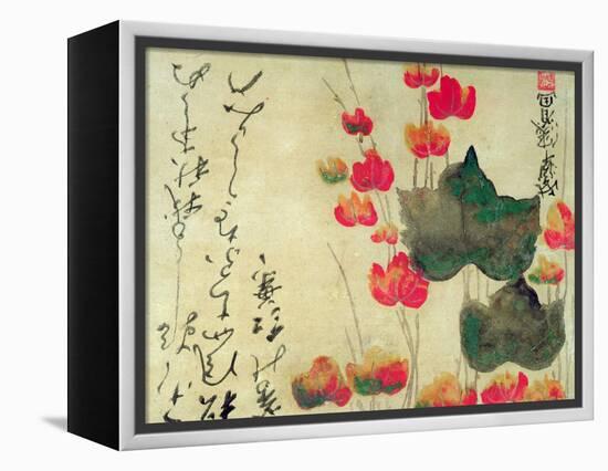 Poppies (Autumn Ivy)-Japanese School-Framed Premier Image Canvas