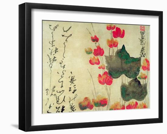 Poppies (Autumn Ivy)-Japanese School-Framed Giclee Print