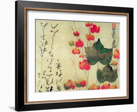 Poppies (Autumn Ivy)-Japanese School-Framed Giclee Print