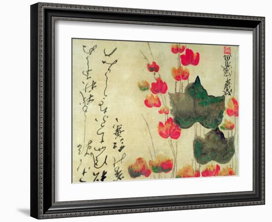 Poppies (Autumn Ivy)-Japanese School-Framed Giclee Print