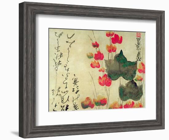 Poppies (Autumn Ivy)-Japanese School-Framed Giclee Print