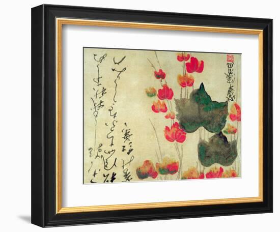 Poppies (Autumn Ivy)-Japanese School-Framed Giclee Print