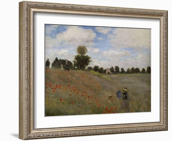 Poppies, c.1873-Claude Monet-Framed Giclee Print