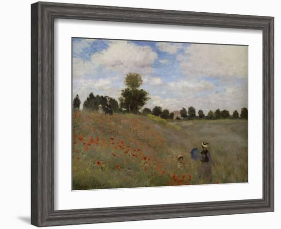 Poppies, c.1873-Claude Monet-Framed Giclee Print