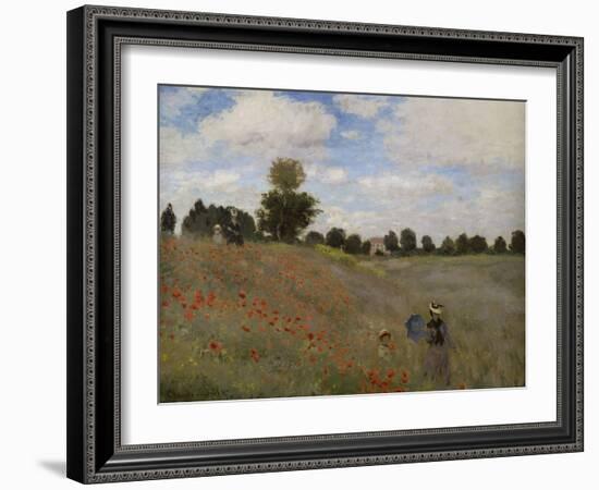 Poppies, c.1873-Claude Monet-Framed Giclee Print