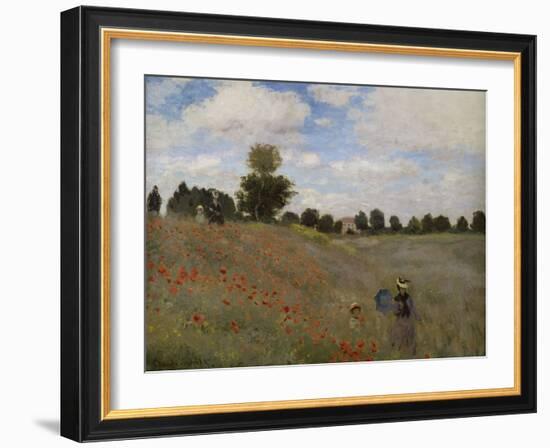 Poppies, c.1873-Claude Monet-Framed Giclee Print