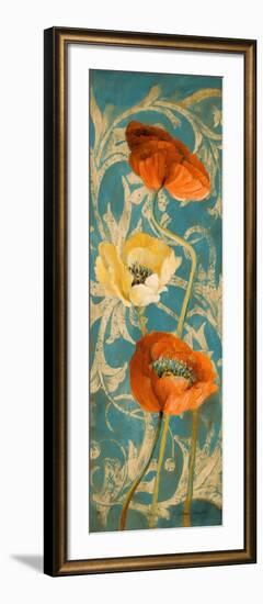 Poppies de Bleu I-Lanie Loreth-Framed Art Print