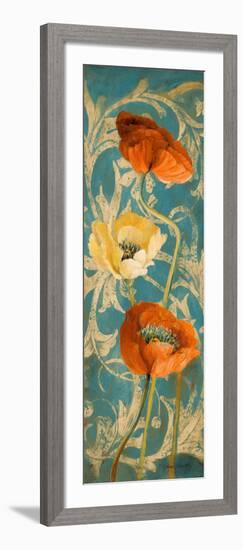 Poppies de Bleu I-Lanie Loreth-Framed Art Print