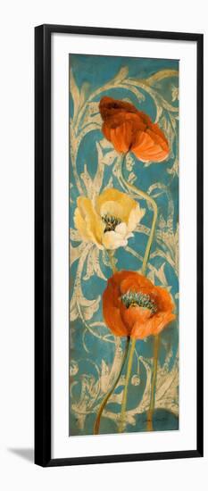 Poppies de Bleu I-Lanie Loreth-Framed Art Print