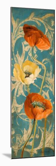 Poppies de Bleu I-Lanie Loreth-Mounted Art Print