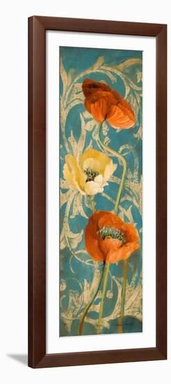 Poppies de Bleu I-Lanie Loreth-Framed Art Print