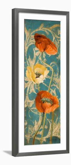 Poppies de Bleu I-Lanie Loreth-Framed Art Print