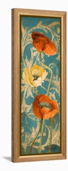 Poppies de Bleu I-Lanie Loreth-Framed Stretched Canvas