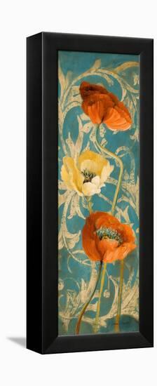 Poppies de Bleu I-Lanie Loreth-Framed Stretched Canvas