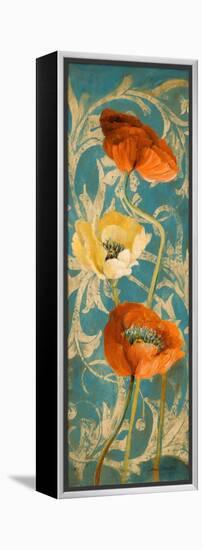 Poppies de Bleu I-Lanie Loreth-Framed Stretched Canvas