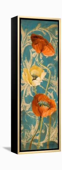 Poppies de Bleu I-Lanie Loreth-Framed Stretched Canvas