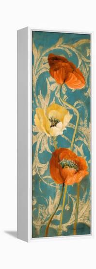 Poppies de Bleu I-Lanie Loreth-Framed Stretched Canvas