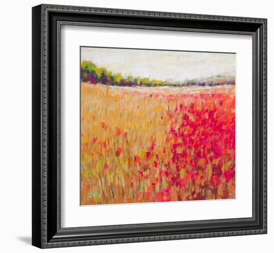 Poppies Evening Light V-null-Framed Art Print