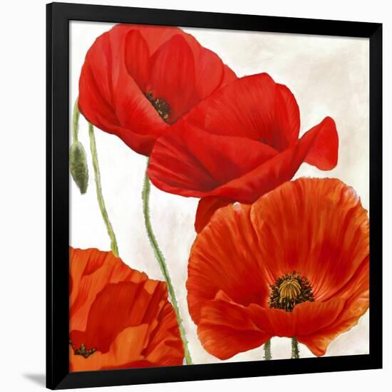 Poppies II-Luca Villa-Framed Art Print