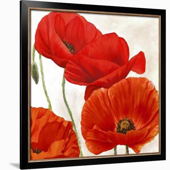 Poppies II-Luca Villa-Framed Art Print