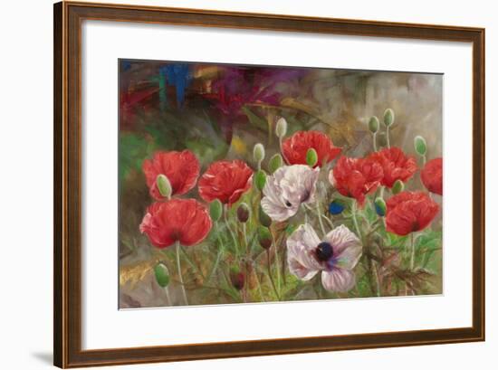 Poppies III-li bo-Framed Giclee Print