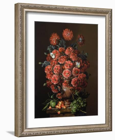 Poppies in a Terracotta Vase, 2000-Amelia Kleiser-Framed Giclee Print