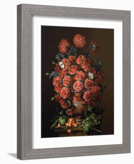 Poppies in a Terracotta Vase, 2000-Amelia Kleiser-Framed Giclee Print