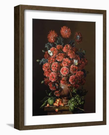 Poppies in a Terracotta Vase, 2000-Amelia Kleiser-Framed Giclee Print