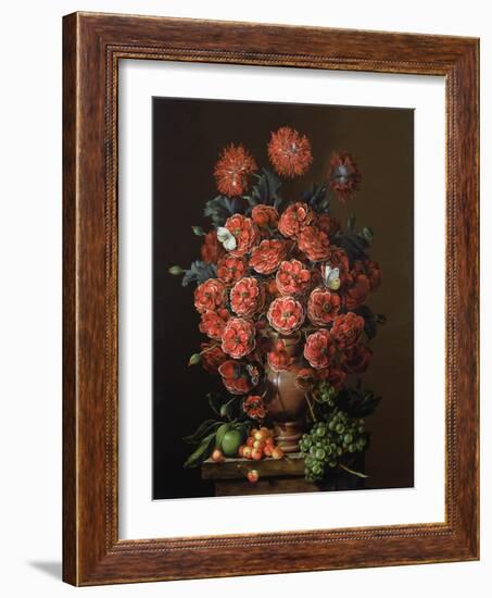 Poppies in a Terracotta Vase, 2000-Amelia Kleiser-Framed Giclee Print