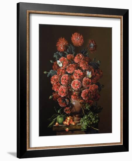 Poppies in a Terracotta Vase, 2000-Amelia Kleiser-Framed Giclee Print