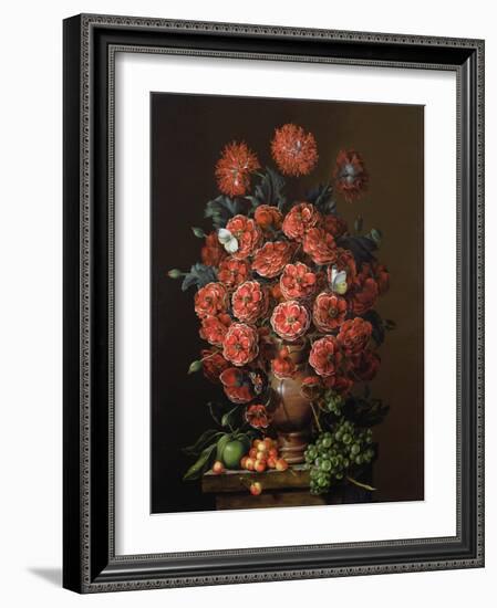 Poppies in a Terracotta Vase, 2000-Amelia Kleiser-Framed Giclee Print