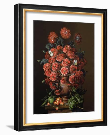 Poppies in a Terracotta Vase, 2000-Amelia Kleiser-Framed Giclee Print