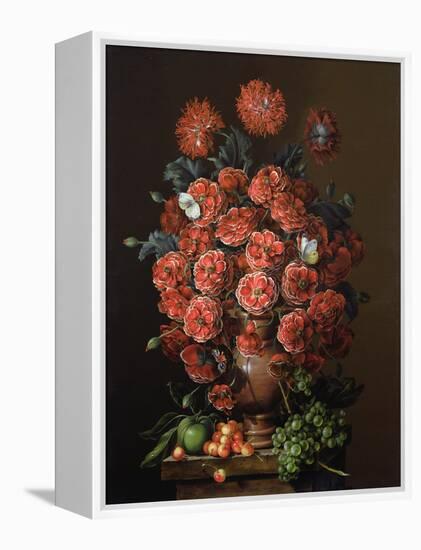 Poppies in a Terracotta Vase, 2000-Amelia Kleiser-Framed Premier Image Canvas