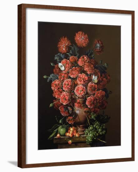 Poppies in a Terracotta Vase, 2000-Amelia Kleiser-Framed Giclee Print