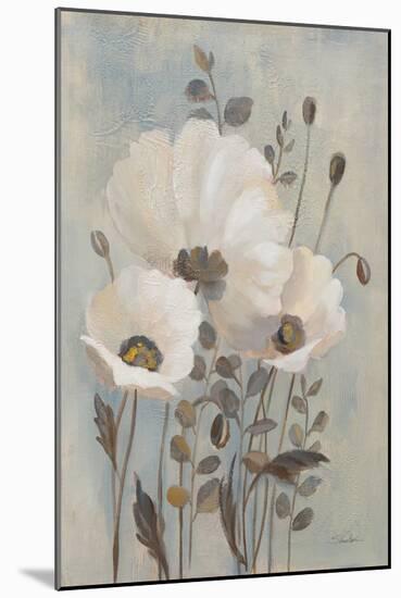 Poppies in Blue-Silvia Vassileva-Mounted Art Print