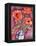 Poppies in Chinese Vase-Lillian Delevoryas-Framed Premier Image Canvas