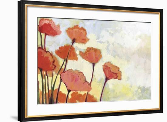 Poppies in Cream-Jennifer Lommers-Framed Giclee Print