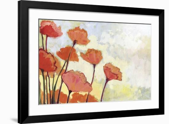 Poppies in Cream-Jennifer Lommers-Framed Giclee Print