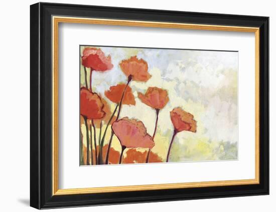 Poppies in Cream-Jennifer Lommers-Framed Art Print