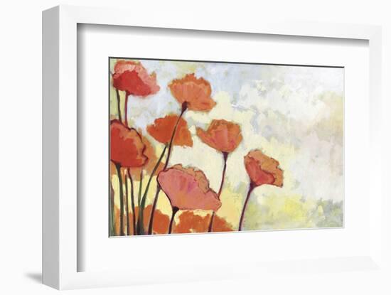 Poppies in Cream-Jennifer Lommers-Framed Art Print