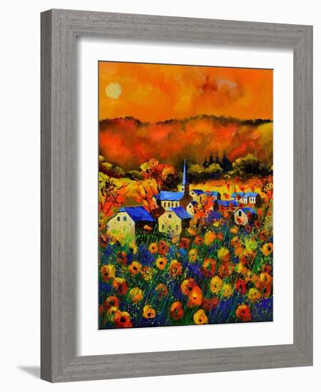 Poppies In Houroy-Pol Ledent-Framed Art Print