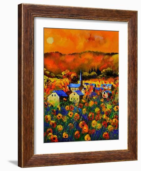 Poppies In Houroy-Pol Ledent-Framed Art Print