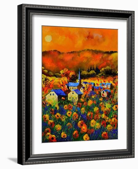 Poppies In Houroy-Pol Ledent-Framed Art Print